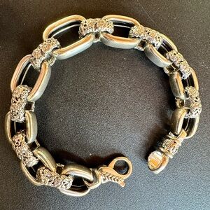 John Hardy JAI Bold Floral Status Link Sterling Silver Bracelet